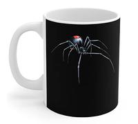 Halloween - Scary Redback Spider Entomology Lover Costume Porcelain Mug Ceramic Mug Funny Drinking Cup Durable Mug Novelty Gift for Sister Women Office 330 Ml