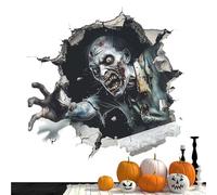 Halloween Scary Wall Sticker, Scary Real Sticker, Screaming Creatures Decoration for Kitchen, Bar, Living Room, Bedroom
