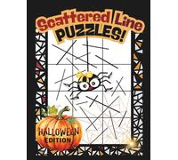 Halloween Scattered Line Puzzles: Halloween Edition: 100 pages / Transform scattered lines into Triangles as your Entertained with Spooky Halloween Facts.