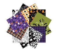 Halloween Scrapbook Paper - 12 Vintage Pattern Sheets, Scrapbooking Decorative Pack, Junk Journal Newspaper | Ideal for Book Projects, DIY Cards, Celebration Crafts, Evening Decoration