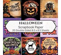 Halloween Scrapbook Paper: Double-Sided Craft Paper for Scrapbooking, Junk Journals, Card Making, Origami, DIY Projects and Mixed Media