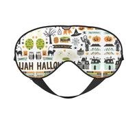 Halloween Scrapbook Sleep Eye Mas Updated Design Light Blocking Night Eye Blinder Men Women Shift Travel Gifts