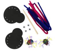 Halloween Scratch Art Set, Magic Rainbow Scratch Art Paper Cards with Pipe Cleaners and Wooden Stylus, Halloween Arts and Crafts for Kids, Perfect Party Favors Games for Girls and Boys