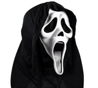 Halloween Scream Mask, Ghost Face Mask Latex Horror Mask Halloween Costume for Kid and Adults Haunted Houses