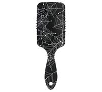 Halloween Seamless Spiderweb The day of the Dead Air Cushion Comb Hairbrush Prevent static Snag Tangle for Women Ladies Detaining Separating Shaping Wavy Curly Straight Hair