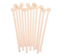Halloween Season Music Mallets Percussion Sticks Wood 12pcs | Glockenspiel Use for Xylophone, Beige Wooden Handle Set, School Festival Pack for Adults Musicians