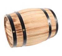 Halloween Season Wooden Barrel Prop Retro Rustic Photo Staging | Brown Wood Finish, Versatile Placement on Countertops and End Tables, for Event Buffet Setup, Garden, Photographers