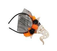 Halloween Sequins Witch Hat Headband Hairband Cosplay Costume Headpiece for All Age Festival Hair Decor