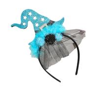 Halloween Sequins Witch Hat Headband Hairband Cosplay Costume Headpiece for All Age Festival Hair Decor