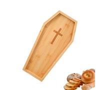Halloween Serving Tray | Wood Pumpkin Coffin Snack Platter - Snack Charcuterie Boards for Halloween Party Wedding Outdoor Restaurant Kitchen Picnic Pool Holiday Camping
