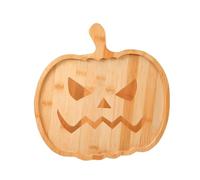 Halloween Serving Tray - Wooden Pumpkin Coffin Shaped Snack Tray, Halloween Snack Plate for Salad, Cheese, Meat, Fruit, Parties, Christmas, Wedding and Restaurant