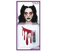 Halloween Set "Bloody Tears" - Scary Beautiful Makeup for Scary Night