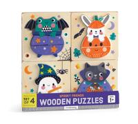 Halloween Set of 4 Wood Puzzles