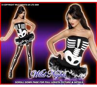 Halloween Sexy Fever Skeleton Costumes And Tights