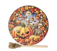 Halloween Shaman Drum, Sound Healer, Shaman Drum, 10 Inch Spiritual Instrument Drum, Shaman Drum, Shaman Hand Drum, Meditation Drum, Shaman Drum, Pumpkin Ghost Halloween