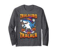 Halloween Shark Tralalero Tralala Italian Brainrot Meme Kids Long Sleeve T-Shirt