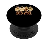 Halloween Sheep Pun Ewe Look Boo-tiful PopSockets Adhesive PopGrip