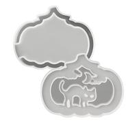 Halloween Shells | 1 x PC Pumpkin Silicone Moulds | 8.15 x 10.2 x 2.7 cm Manufacturer Reusable | Haunted House Decorations, , Outdoor Garden, LED Party Accessories