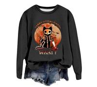 Halloween Shirts For Women Funny Opossum & Raccoon Design Sweatshirts Weird You're I'll Keep You Sweatshirt Heavy for