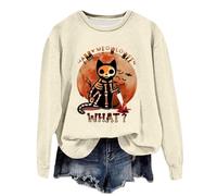 Halloween Shirts For Women Funny Opossum & Raccoon Design Sweatshirts Weird You're I'll Keep You Sweatshirt Heavy for