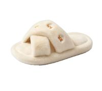 Halloween Shoes Slippers Cozy Fuzzy Winter Slip Ons Elegant Embroidered Cozy Slippers for Winter Indoor Floor Slipper Comfortable Shoes with Fleece and Stylish Embroidery House Bedroom Loungewear