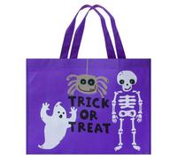 Halloween Shopper Bag Trick Or Treat 40Cm X 32Cm Purple Trick Or Treat