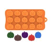 Halloween Silicone - Candy Chocolate Molds for Holiday Party Baking | Food Grade Silicone with 15 Cavity Non Stick Flexible Tray for Pastry Jelly Fondant Gummy Wax Melt Candle Decorations