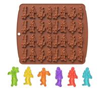 Halloween Silicone Mold,1 Pack 32-Cavity Halloween Chocolate Mold Gummy Candy Mould Skeleton Shape Mold for Halloween Gummies, Candies, Jello, Chocolate