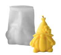 Halloween Silicone Molds - 3D Pumpkin Gnome Mold | Autumn Reusable Gnome Crafts Thanksgiving Mould for Soap Resin Art Project Cake Pop Wedding Favors