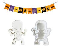 Halloween Silicone Molds, Candle Craft Moulds, Decoration Shapes, Sturdy, Flexible Non Stick, Reusable Creative Forms, for Resin, Soap, Clay, Chocolate, Jelly, Pendant, Cupcake