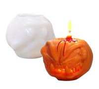Halloween Silicone Molds - Scented Candle Craft Mold | Easy Release Resin Tray - Spooky Shape Design, Aromatherapy Art Theme Epoxy Decoration Setup Wax Figure Creator Holiday Project Tool