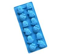 Halloween Silicone Molds, Silicone Baking Molds - Cartoon Ghost Silicone Fruit Snack Molds | Silicone Treat or Trick Molds, Baking Accessories, Ghost Baking Mould with 12 Cavities for Ice Cubes