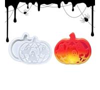 Halloween Silicone Mould Holiday Decorations - Resin Casting Supplies for Epoxy, Chalk, Wax, Halloween, Autumn, Parties and Favors