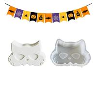 Halloween Silicone Moulds, Halloween Moulds for Candle Making - Handmade Decorative Figures Plaster Moulds for Clay Epoxy Resin Pendant Soap Chocolate Chocolates