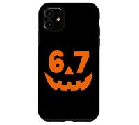 Halloween Six Seven 6 7 Meme Jack O Lantern 6-7 Pumpkin Face Case for iPhone 11