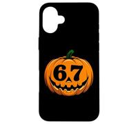 Halloween Six Seven 6 7 Meme Jack O Lantern 6-7 Pumpkin Face Case for iPhone 16 Plus