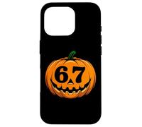 Halloween Six Seven 6 7 Meme Jack O Lantern 6-7 Pumpkin Face Case for iPhone 16 Pro