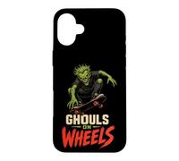 Halloween Skateboarding Ghouls On Wheels Spooky Ghoul Case for iPhone 16 Plus
