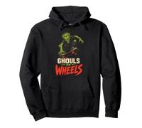 Halloween Skateboarding Ghouls On Wheels Spooky Ghoul Pullover Hoodie