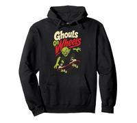 Halloween Skateboarding Ghouls On Wheels Spooky Ghoul Pullover Hoodie