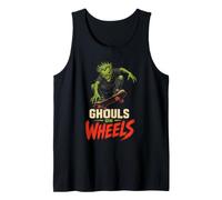Halloween Skateboarding Ghouls On Wheels Spooky Ghoul Tank Top