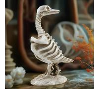 Halloween Skeleton Animals Decor, Skeleton Animals Crazy Bones for Indoor and Outdoor, Spooky Scary Skeletons Halloween Decorations for Outdoor Garden Lawn Haunted House Party Indoor Home (duck)