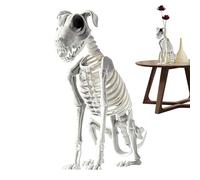 Halloween Skeleton Animals - Posable Joints Realistic Skeleton Puppy,Props 17.3X12.2Inch Festivel Decoration for Party Entryway Festival Activities Gathering Home Bedroom