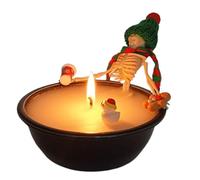 Halloween Skeleton Candle | Decorative Soy Wax Skeleton Candles | Spooky Table Decorations for Christmas Valentine's Day Easter Birthday
