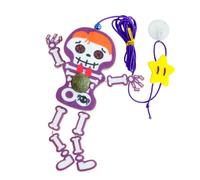 Halloween Skeleton Cat Toy, Interactive Cat Toy Swinging Cat Toy - Halloween Skeleton Cat Toy with Cartoon Bell | Kitten Exercise Toy Seasonal Decoration A