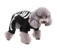 Halloween Skeleton Costumes for Pets - Kitten Puppies Dress up Apparel Clothes for Small Medium Dogs - Cosplay Party Clothes Outfits for Photography Themed Events Role Play Carnivals