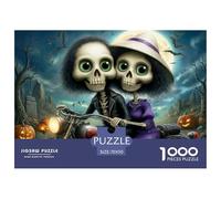 Halloween Skeleton Couple Safe Cardboard Material Fun Challenging Experience, Great for Adults And Older Teenagers Alike 70x50cm/1000pcs