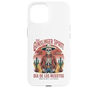 Halloween Skeleton Cowboy Mexican Culture Case for iPhone 15