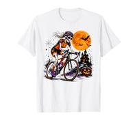 Halloween Skeleton Cyclist Road Bike Rider Bicycle Men Women Value Graphic T-Shirt