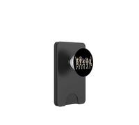 Halloween Skeleton Dance Row Spooky Cute Line Art Graphic PopSockets PopWallet for MagSafe